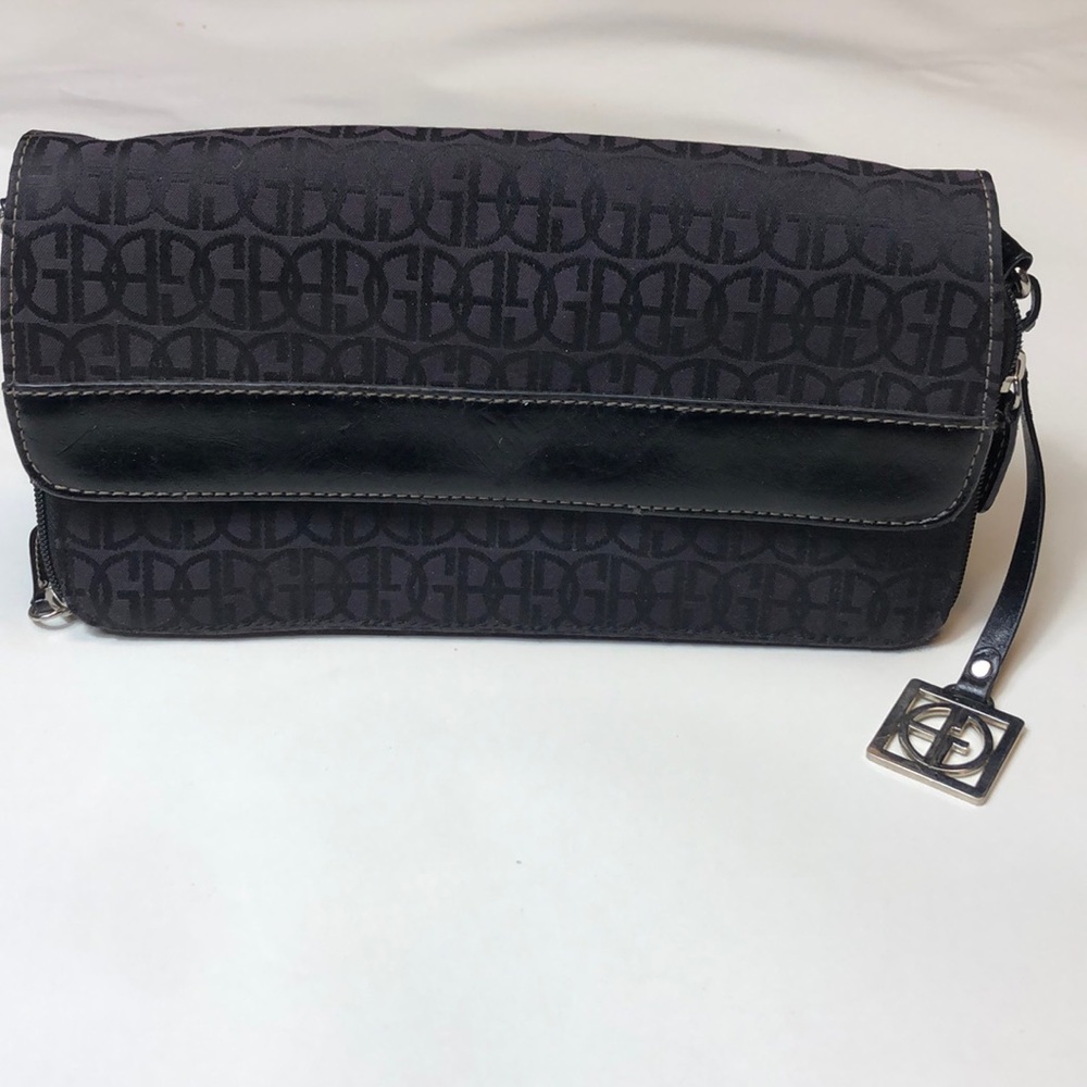 Giani Bernini Black Multi Pocket Clutch Wristlet Wallet